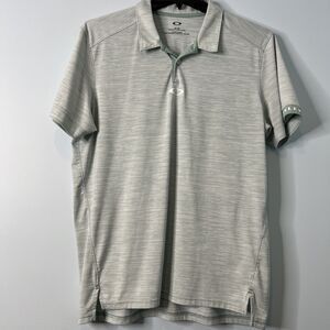Oakley Blue/Green Tailored Fit Men's Short Sleeve Golf Polo Shirt Size XL